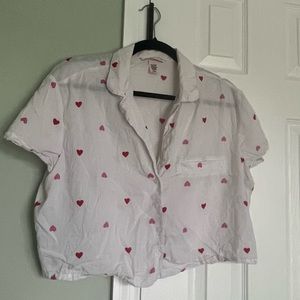 Victoria Secret PJ set with hearts